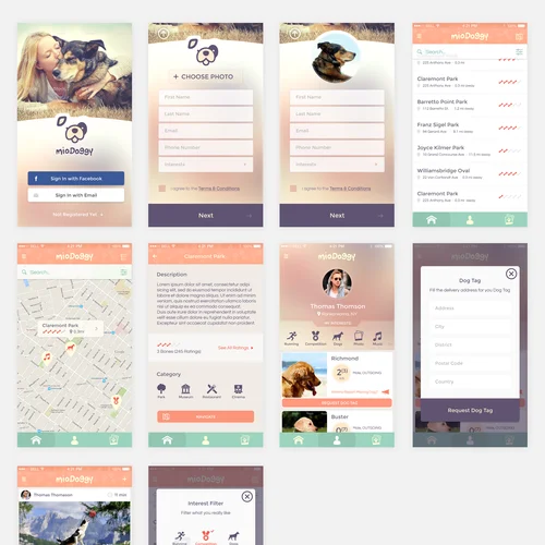 Mobile App — selected visual proof