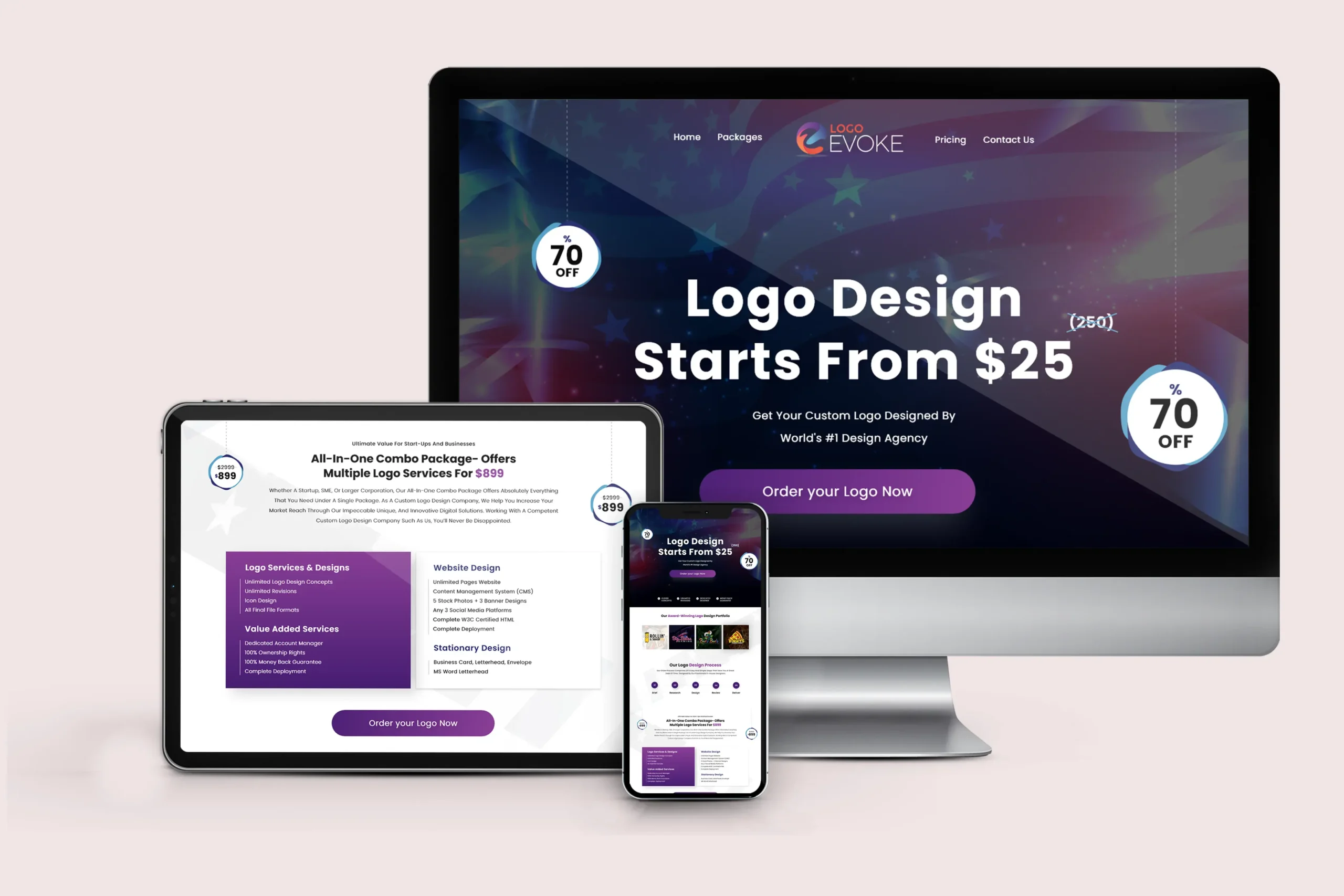 Website Design — selected visual proof