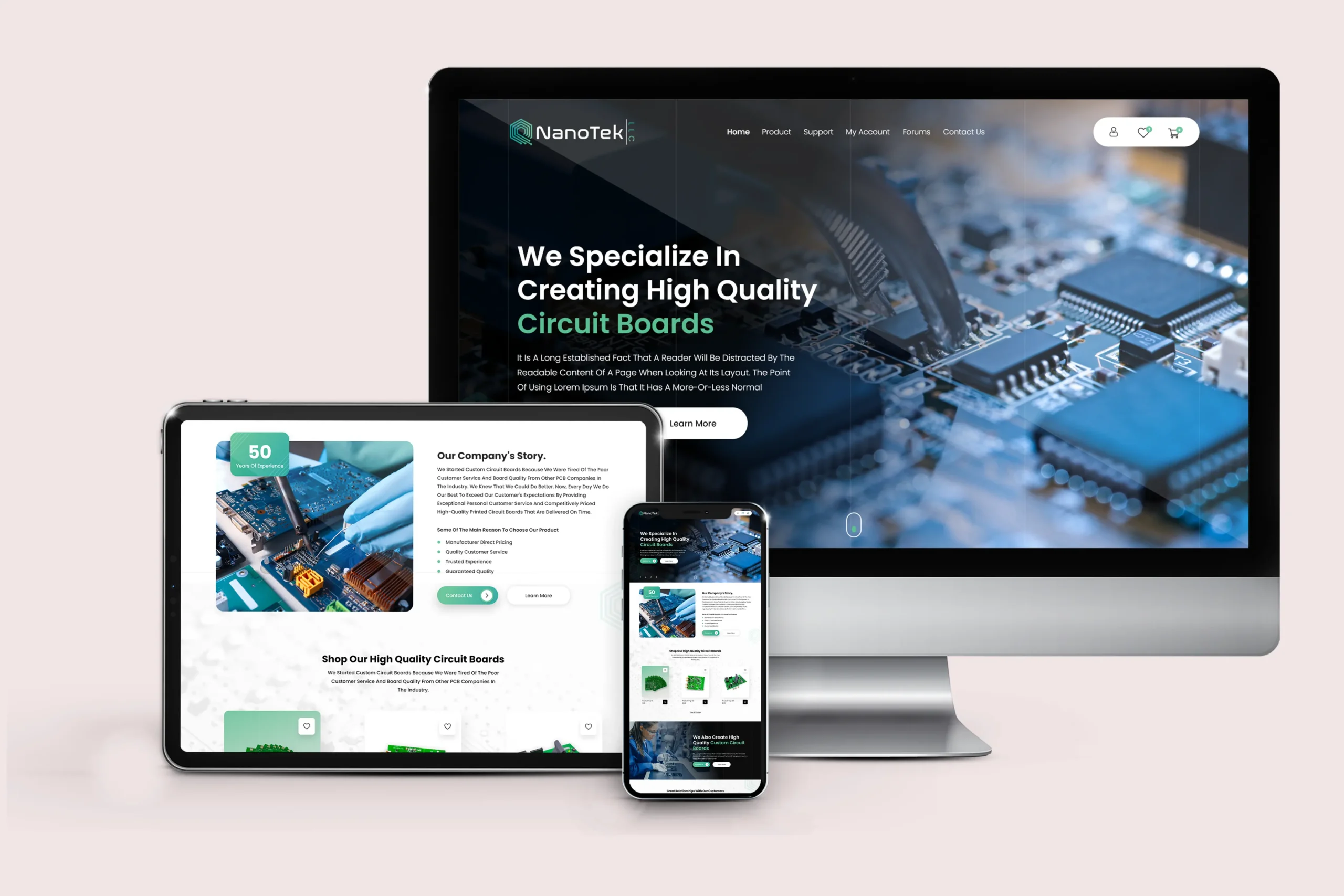 Website Design — selected visual proof